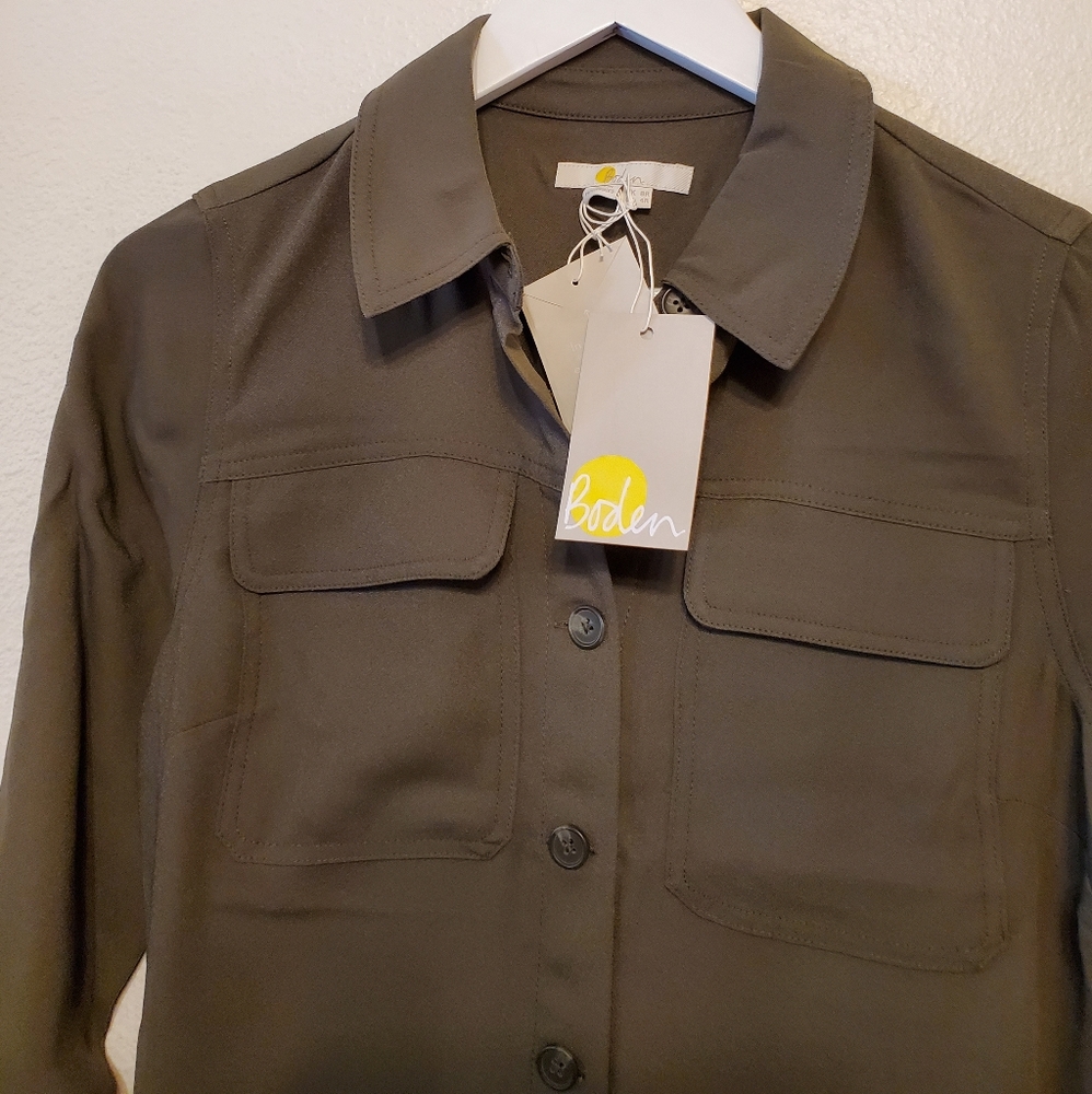 Boden Zada Jumpsuit in Khaki (olive green) - Picture 7 of 14
